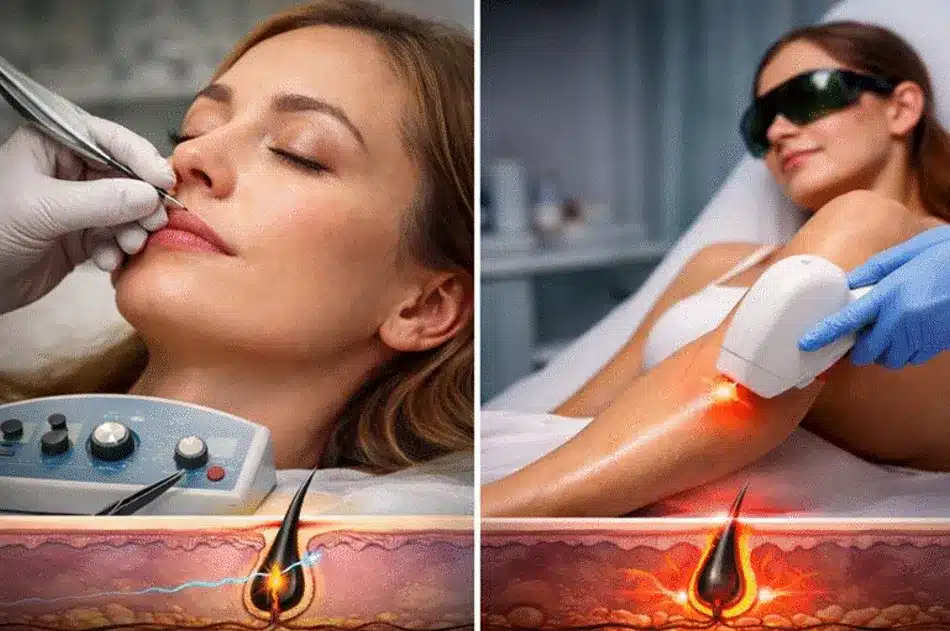 Electrolysis vs. Laser Hair Removal What You Actually Need to Know